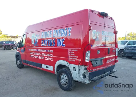 2020 Ram Promaster 2500 High Roof 159 Wb из США, поврежденный, VIN 3C6TRVDG0LE134985